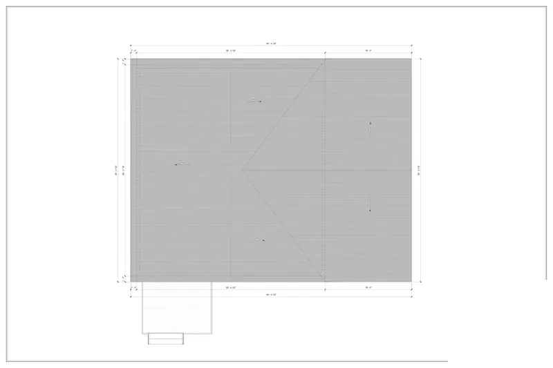 Sheet A1.3: Roof plan from a New York, USA residential addition permit set